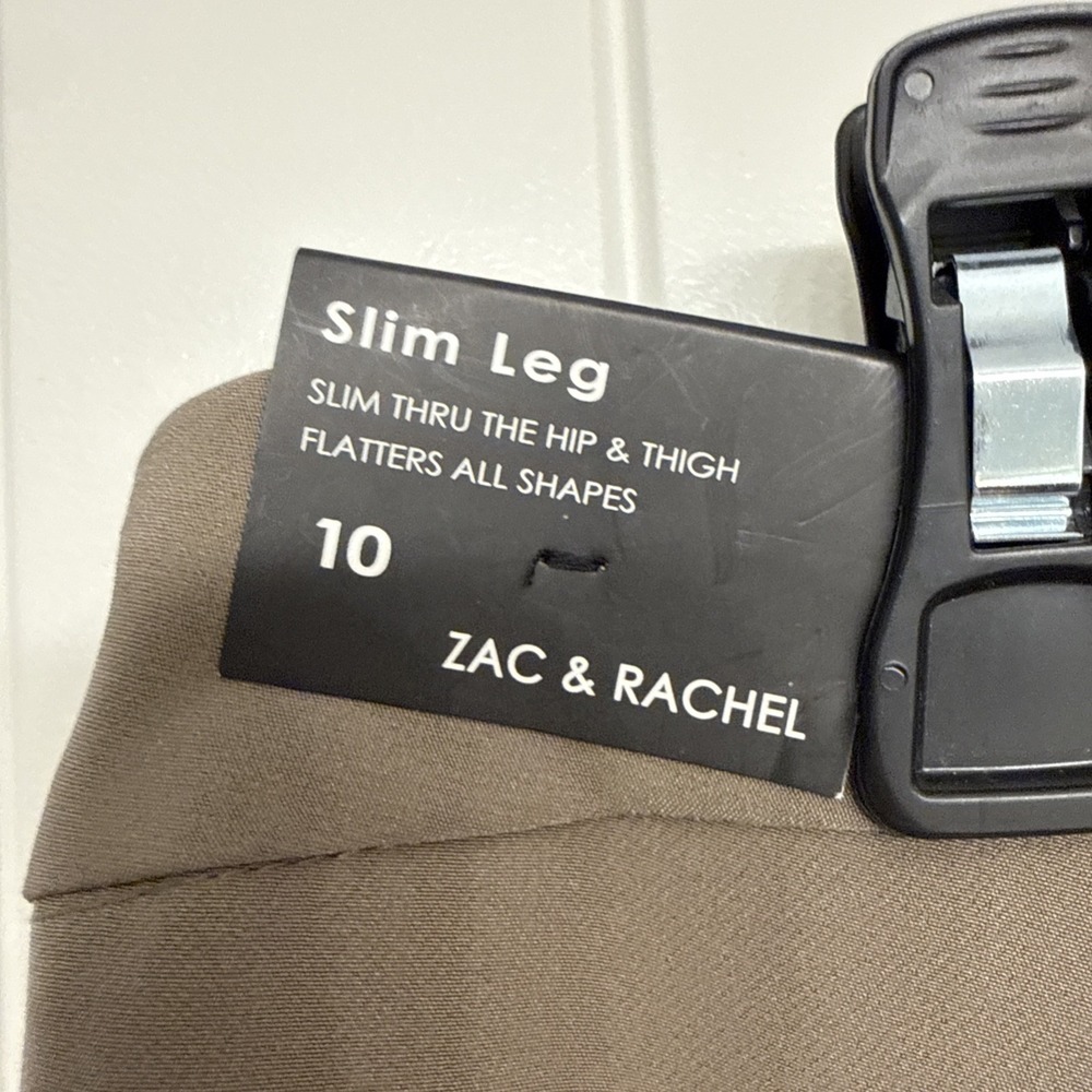 Zac And Rachel BOND 18 Woman's Size 10 Dress Pants Slim Leg Wrinkle Resistan NWT - Picture 7 of 7